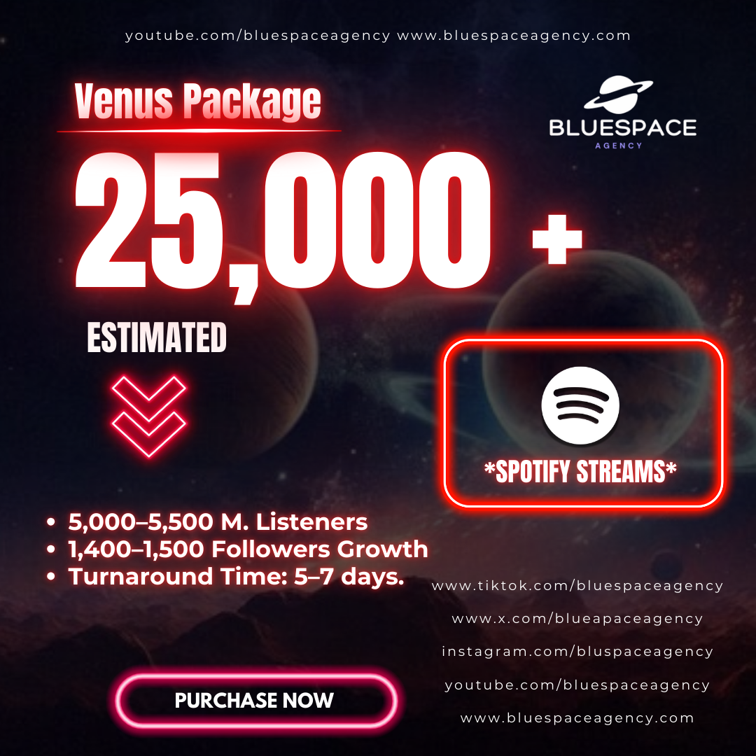 Venus Package - 25,000 Streams