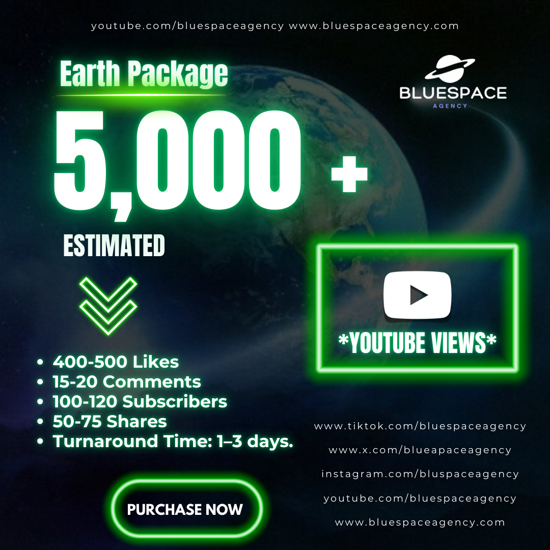 Earth Package - 5,000 Views
