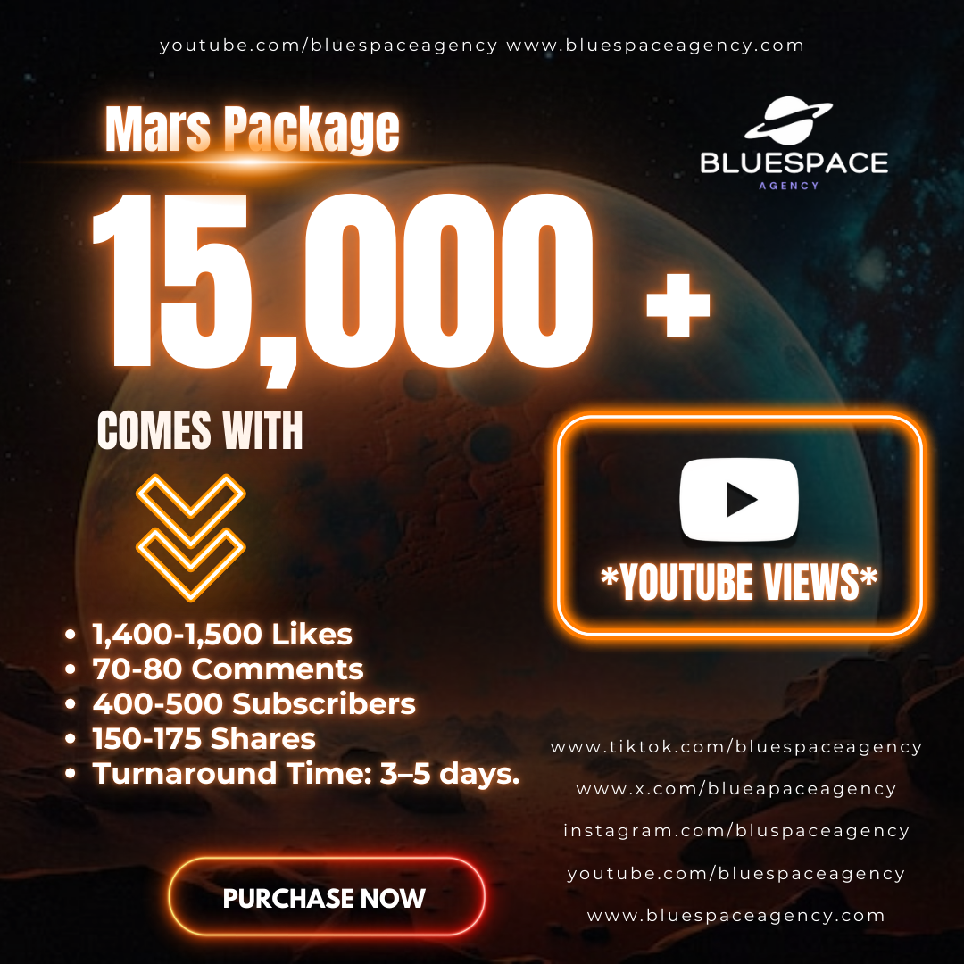 Mars Package - 15,000 Views